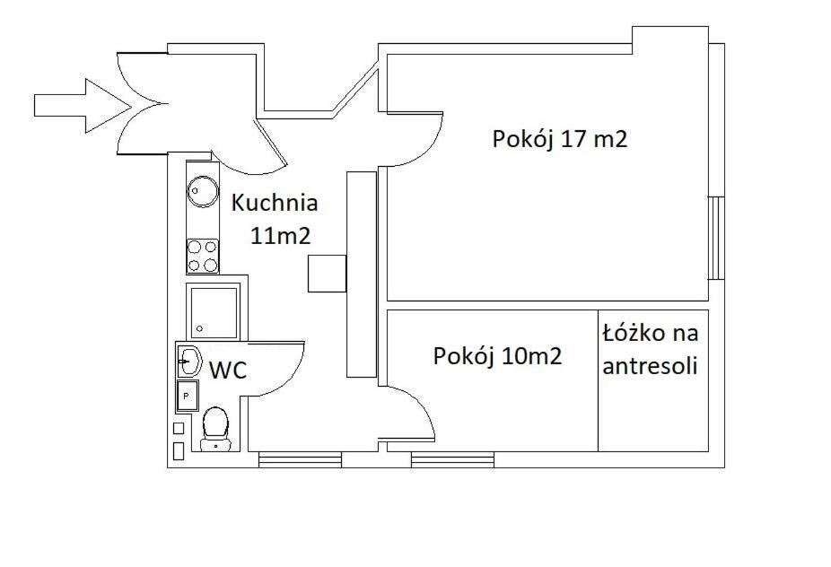 Apartament 2 Pokoje Lublin Centrum Ulica Narutowicza Exterior foto